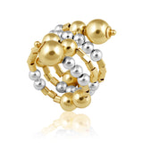 Bead Wrap Ring Two-Tone Aaria Tees