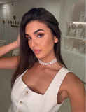 Madeline 3-Layered Pearl Choker Aaria Tees
