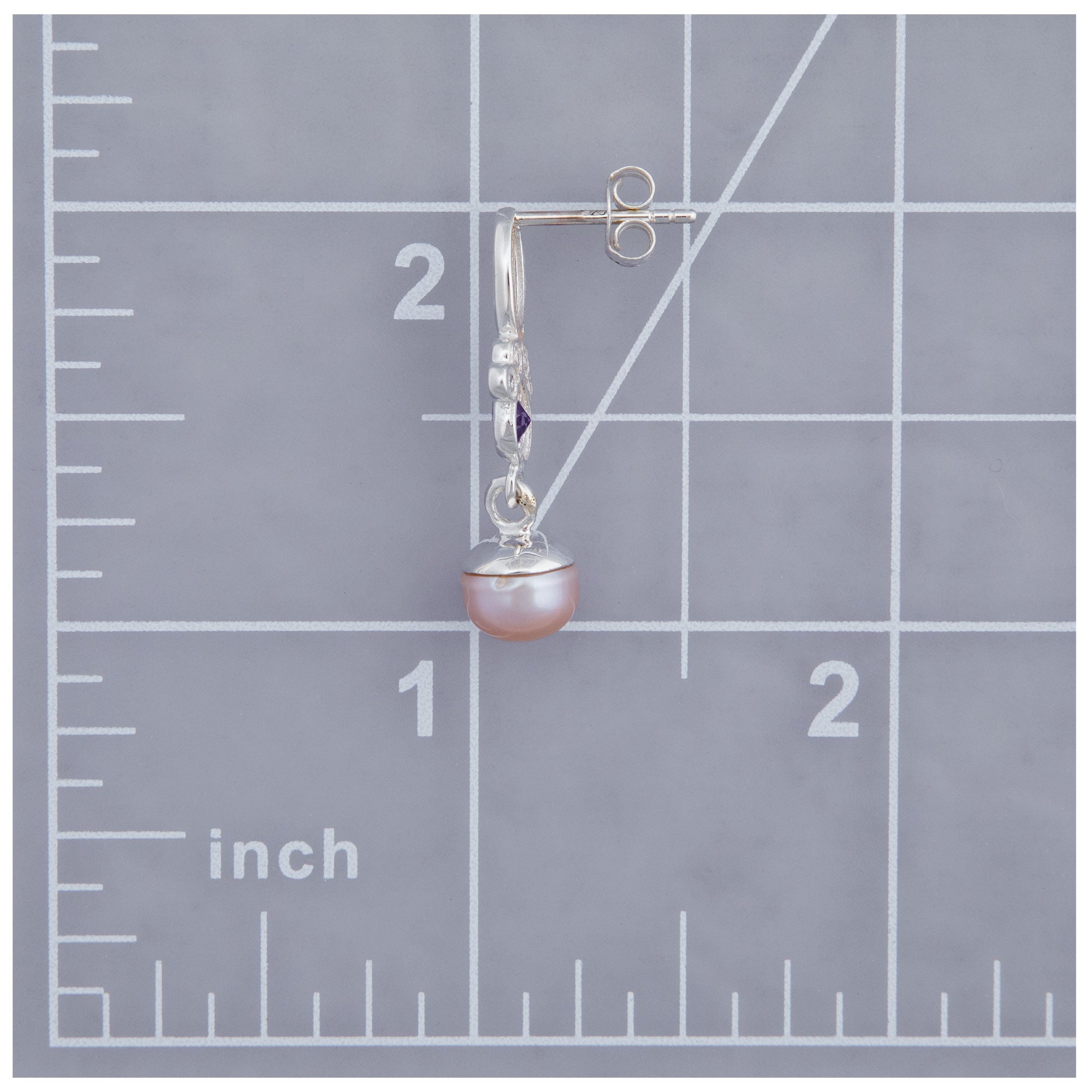Paw Print Sparkle Sterling & Pearl Earrings - Aaria Tees Aaria Tees