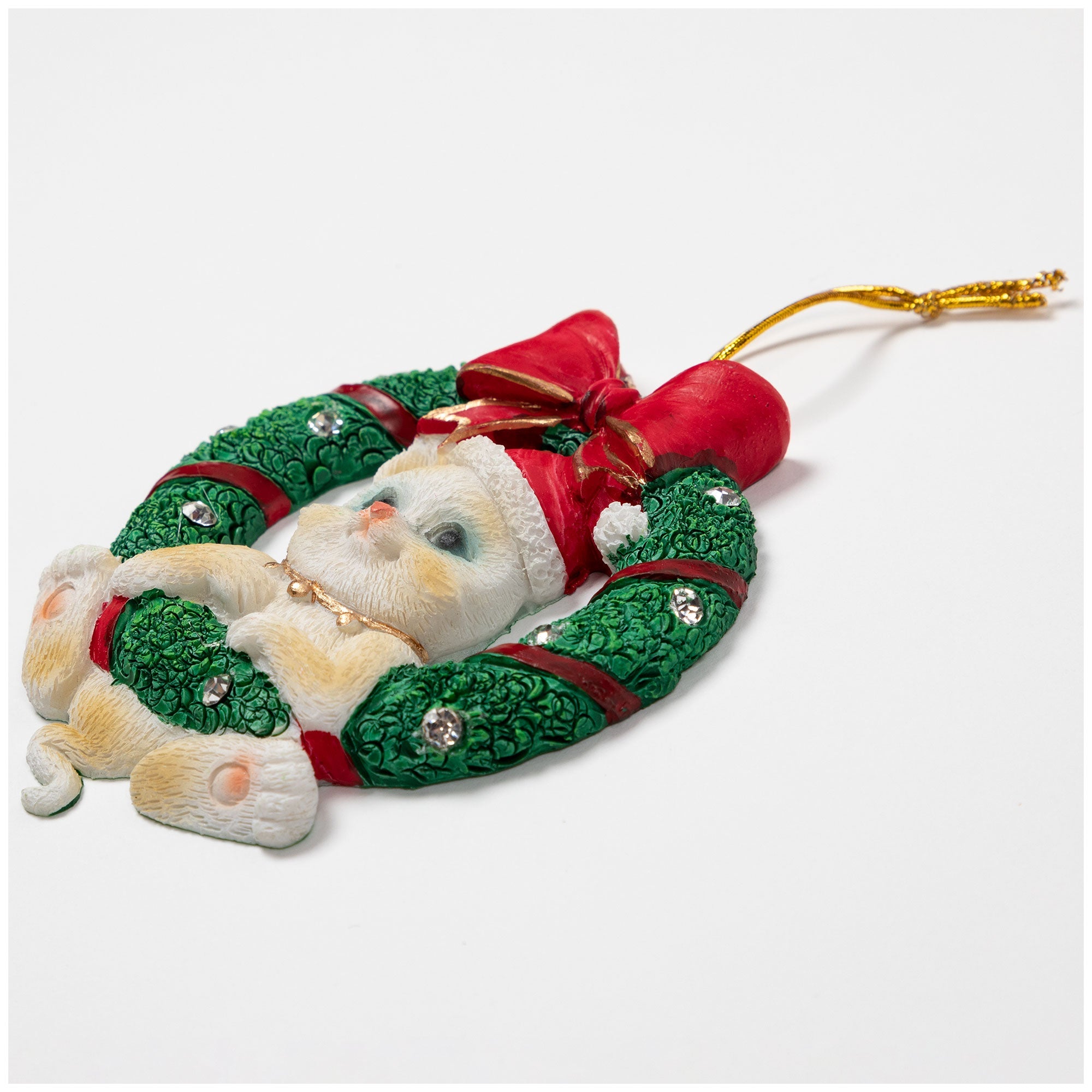 Merry Christmas Wreath Ornament - Aaria Tees Aaria Tees