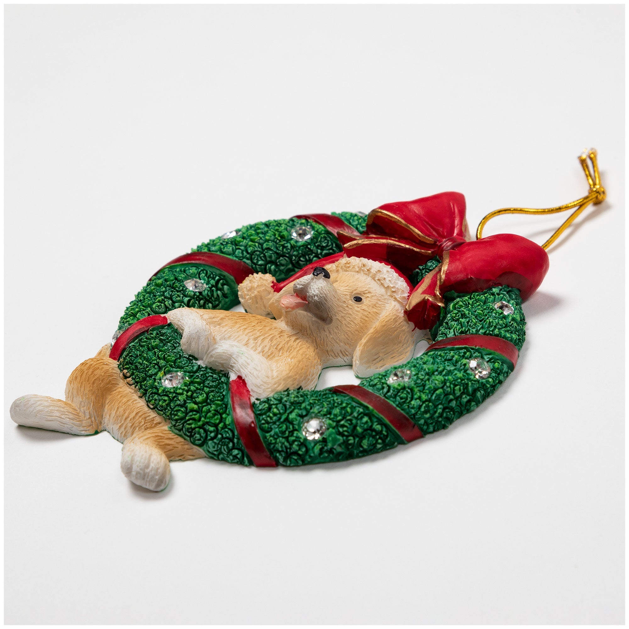 Merry Christmas Wreath Ornament - Aaria Tees Aaria Tees