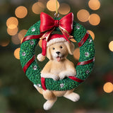 Merry Christmas Wreath Ornament - Aaria Tees Aaria Tees