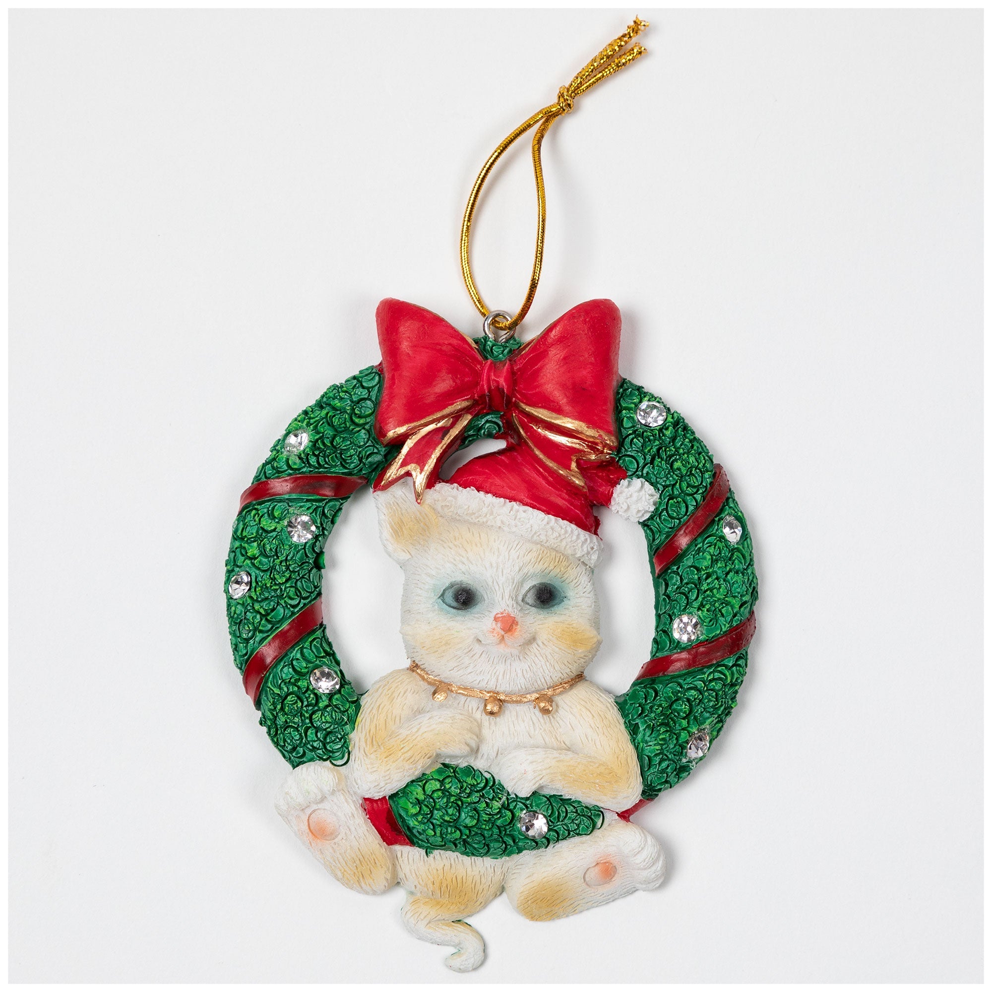 Merry Christmas Wreath Ornament - Aaria Tees Aaria Tees