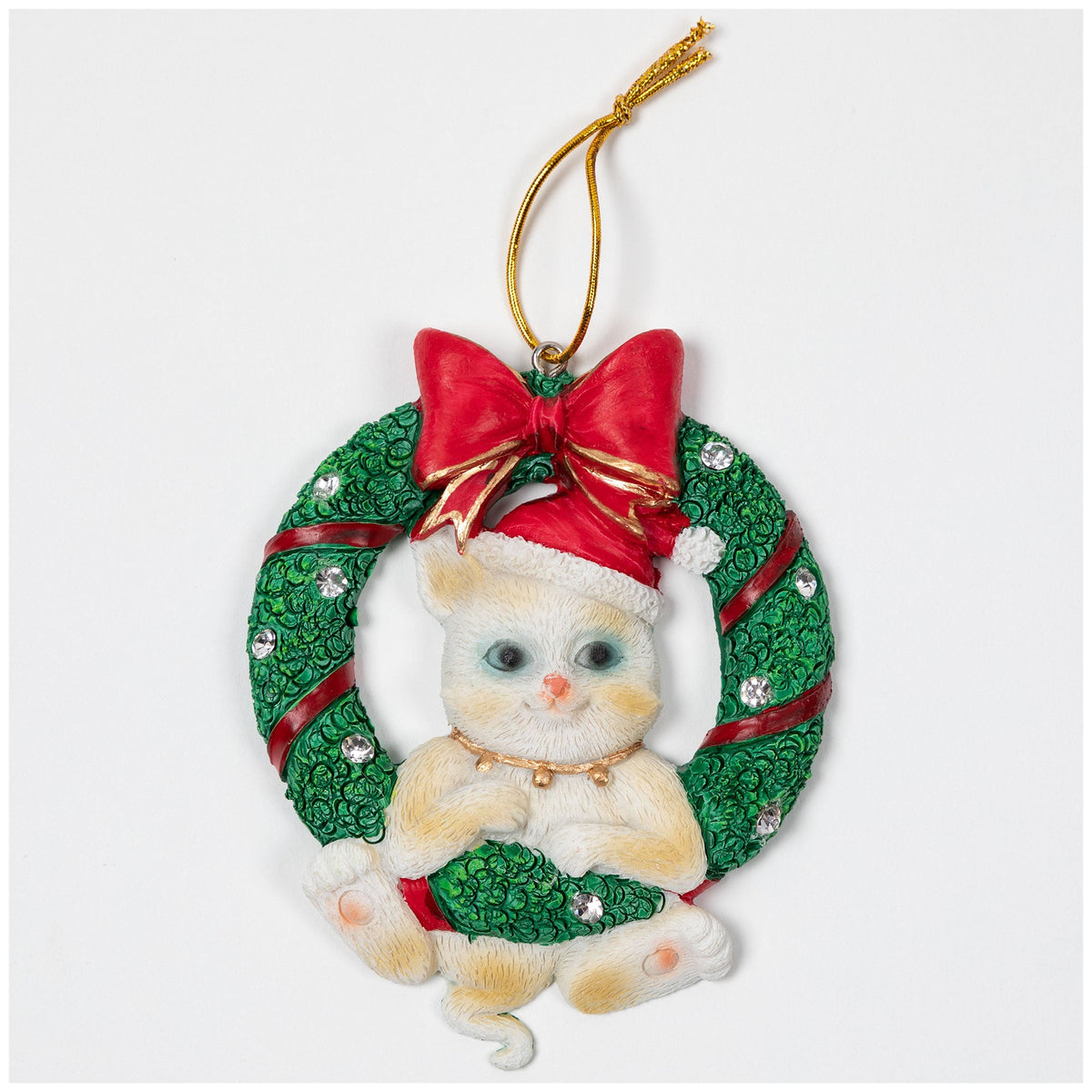 Merry Christmas Wreath Ornament - Aaria Tees