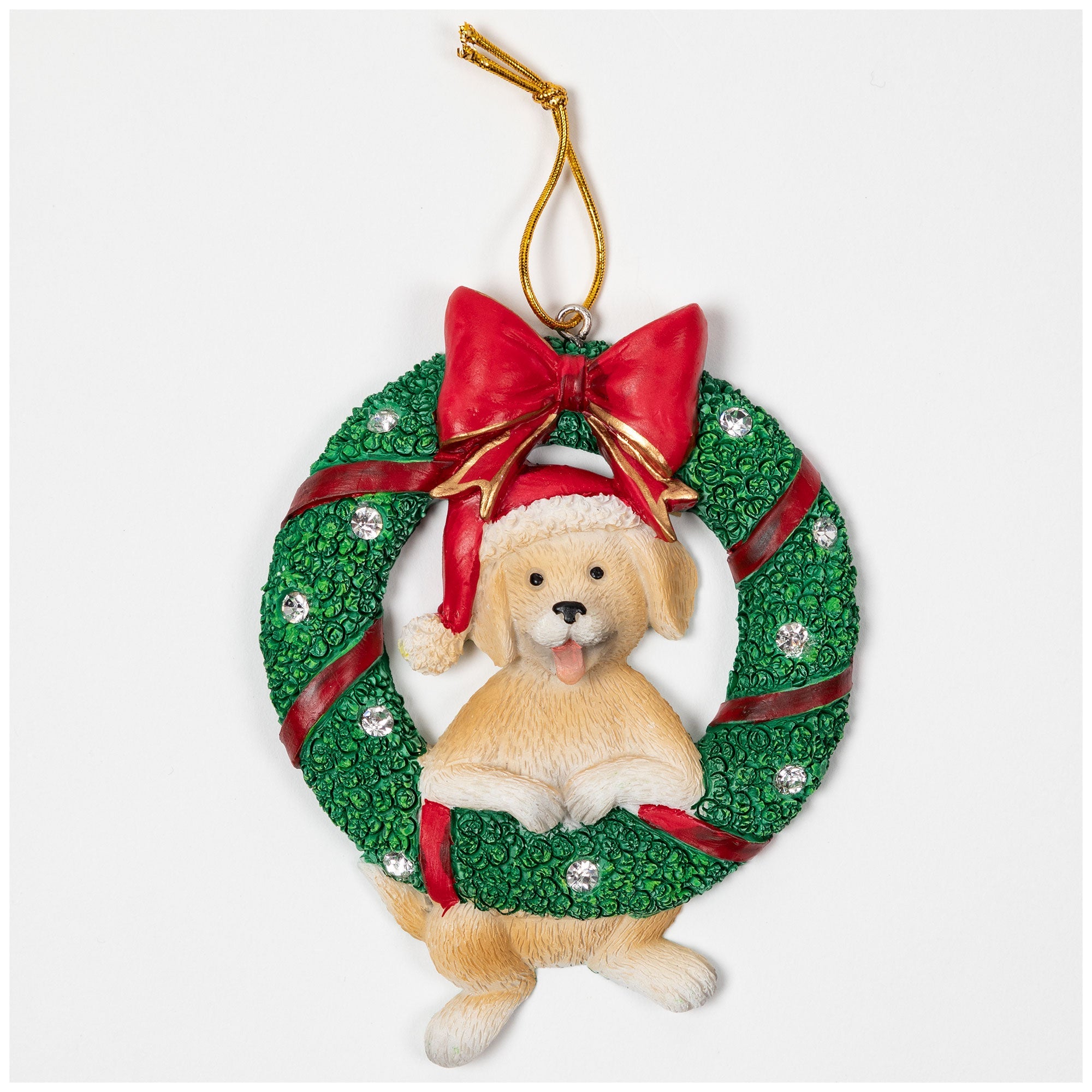 Merry Christmas Wreath Ornament - Aaria Tees Aaria Tees