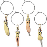 Between Sisters Wine Charms - Set of 4 - Aaria Tees Aaria Tees