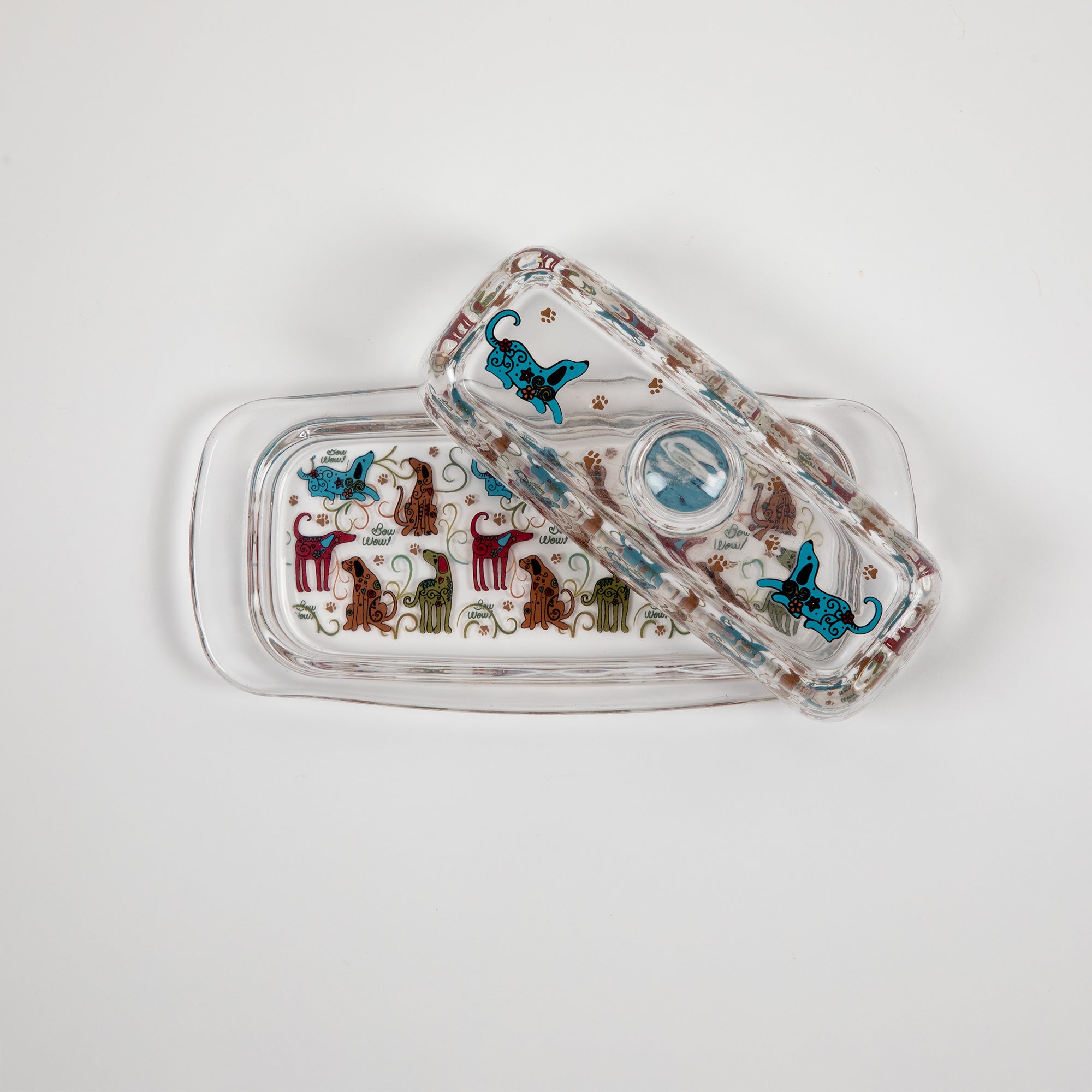Festival Pet Glass Butter Dish - Aaria Tees Aaria Tees