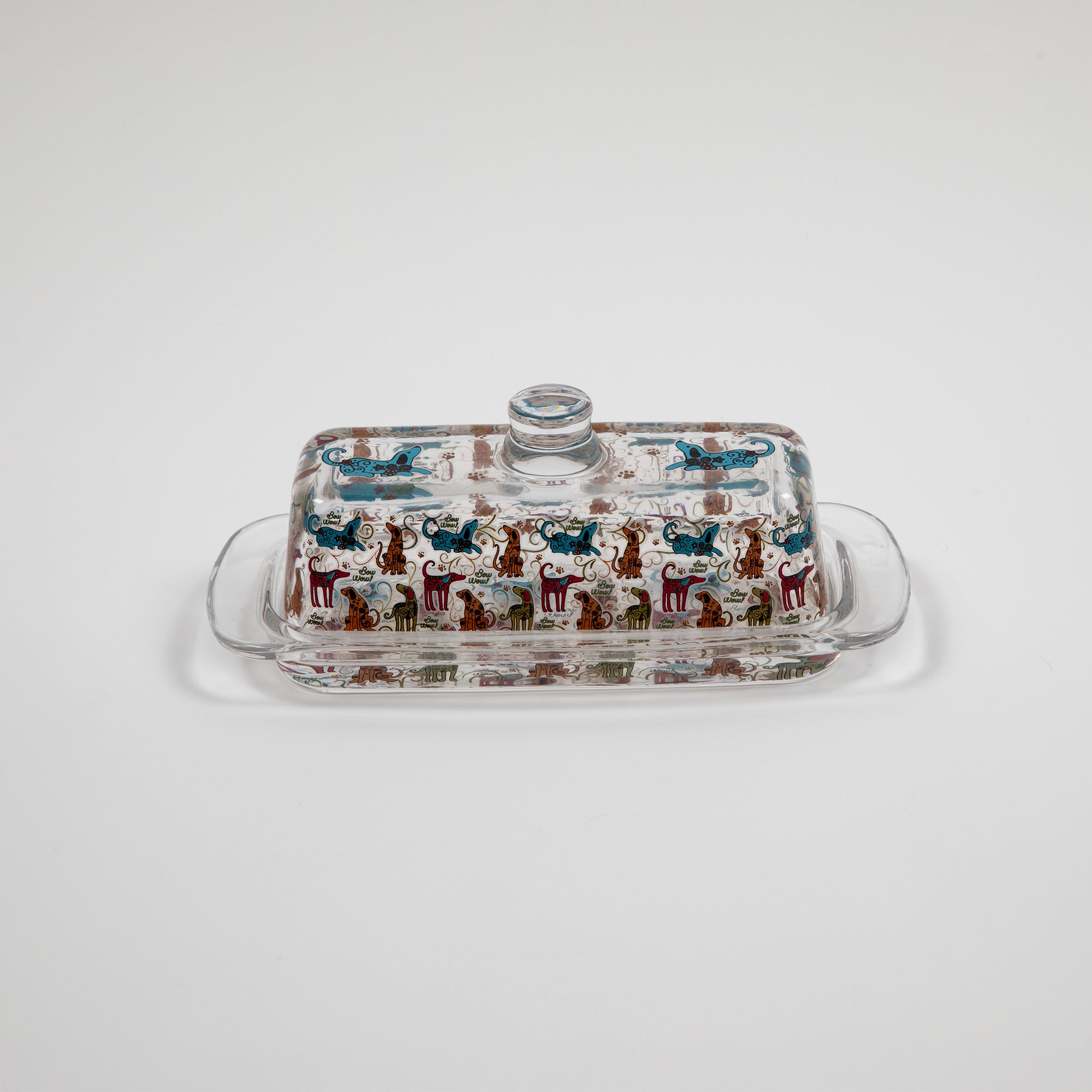 Festival Pet Glass Butter Dish - Aaria Tees Aaria Tees