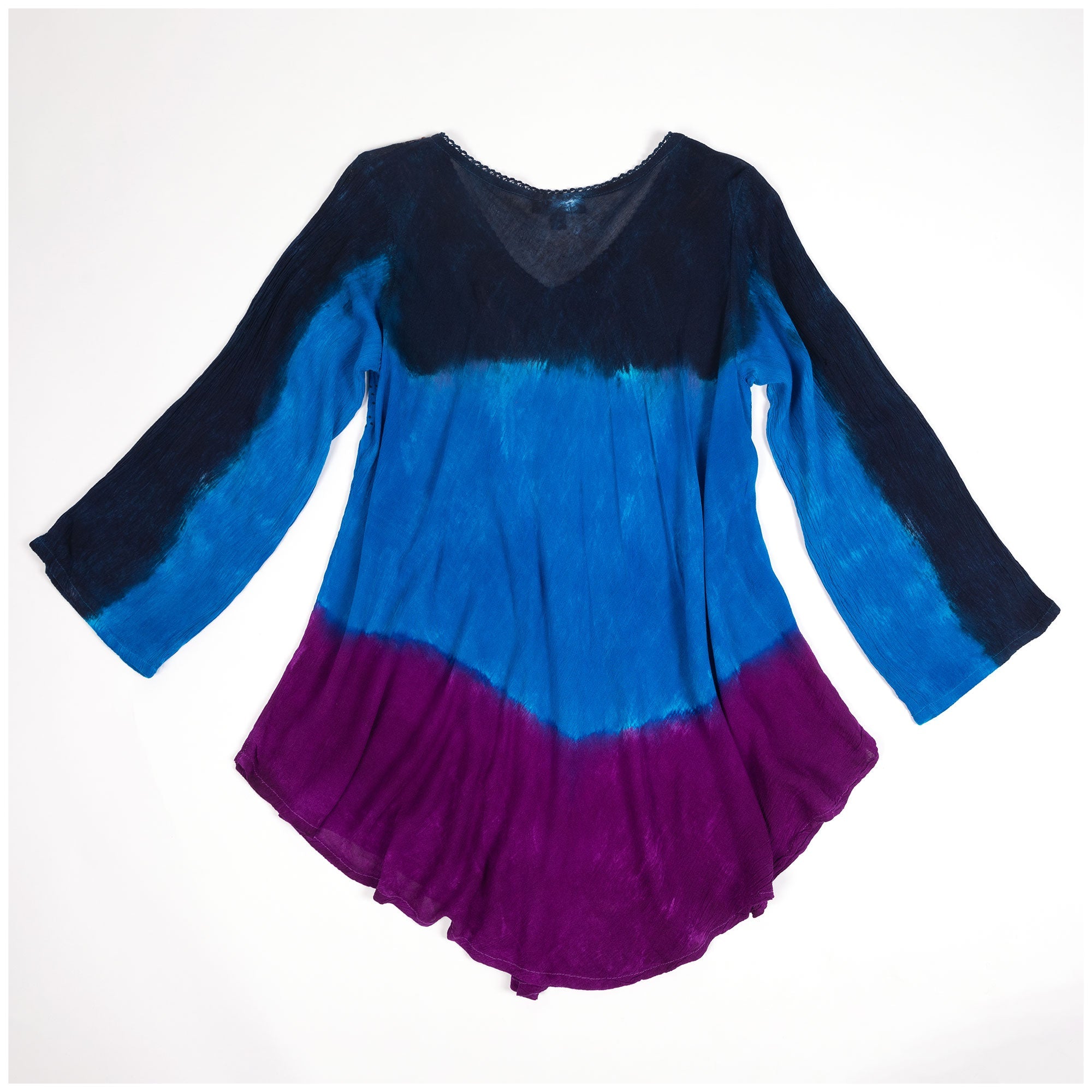 Butterfly Dance Long Sleeve Tunic - Aaria Tees Aaria Tees