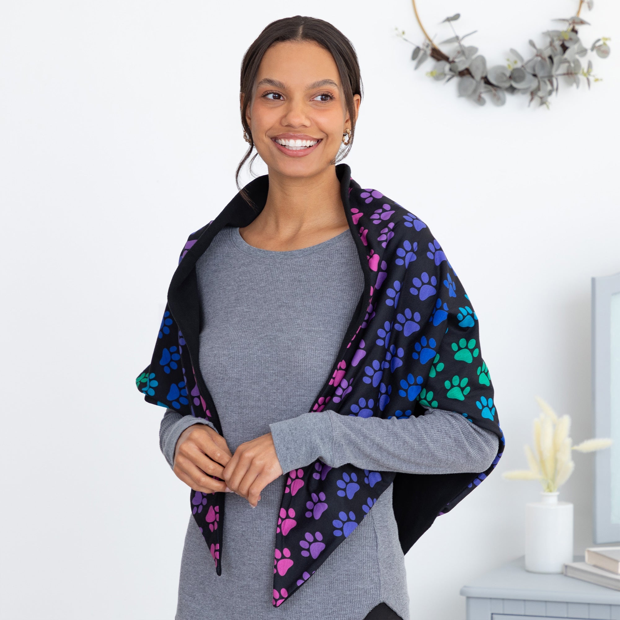 Fleece Lined Oversized Bandana Scarf - Aaria Tees Aaria Tees