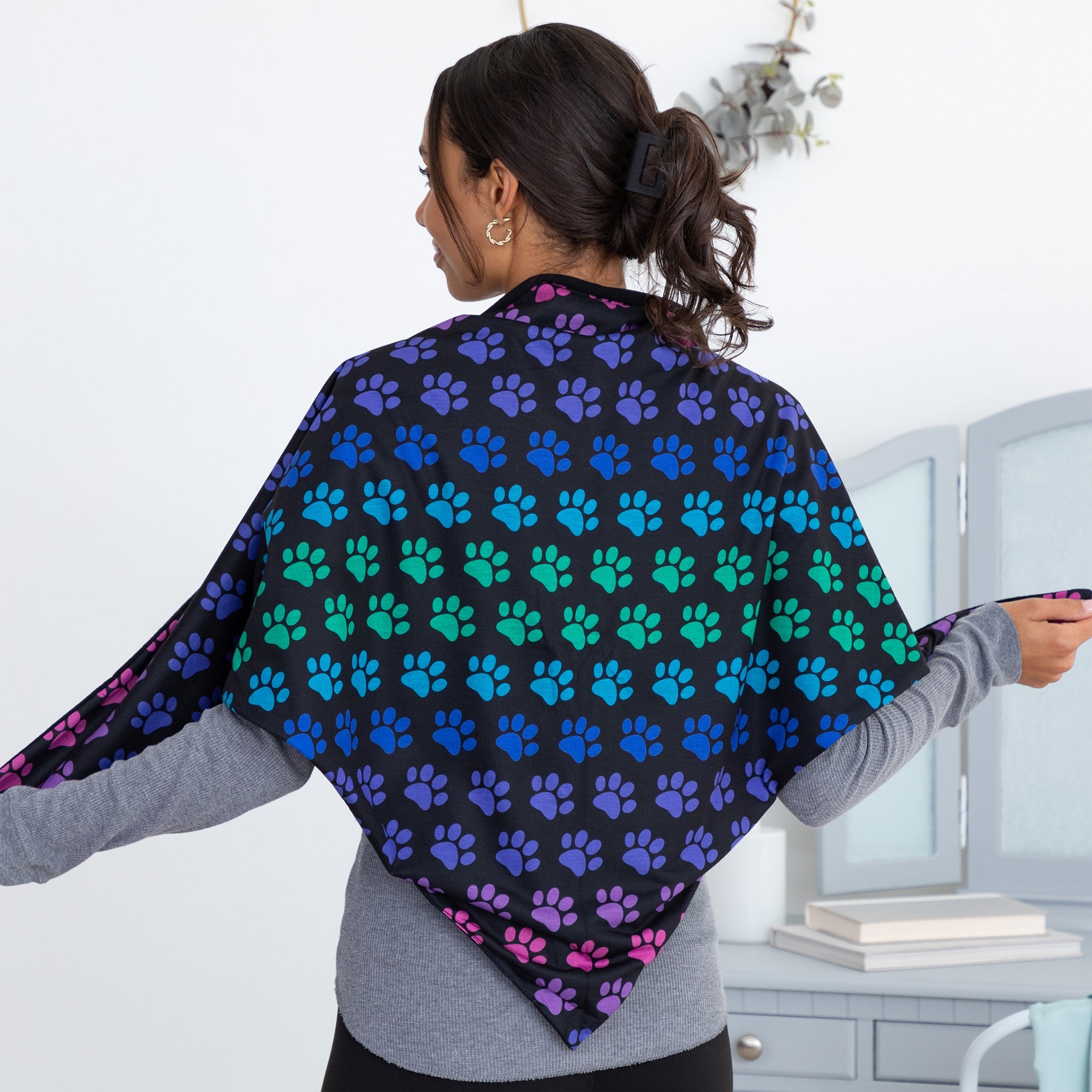Fleece Lined Oversized Bandana Scarf - Aaria Tees Aaria Tees