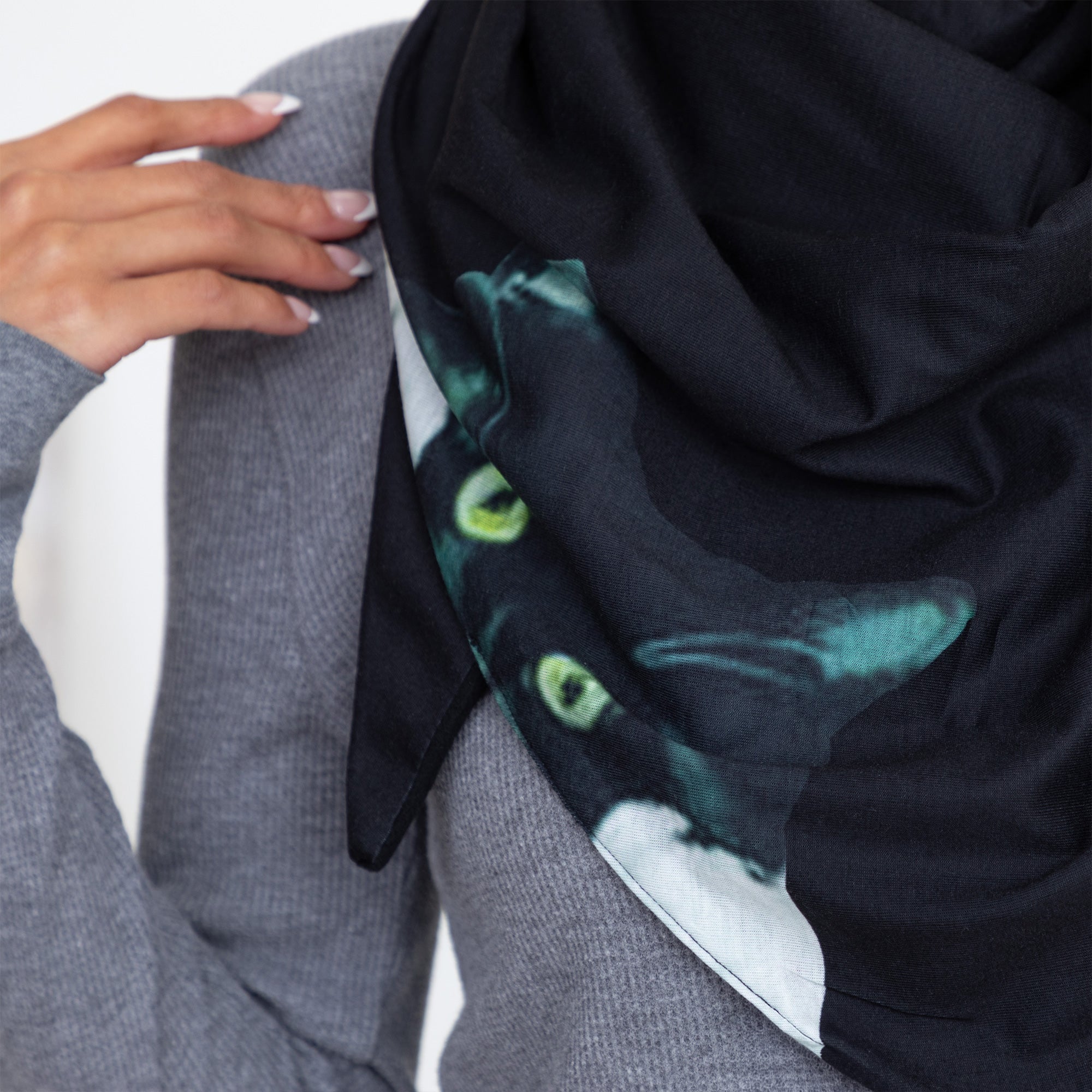 Fleece Lined Oversized Bandana Scarf - Aaria Tees Aaria Tees