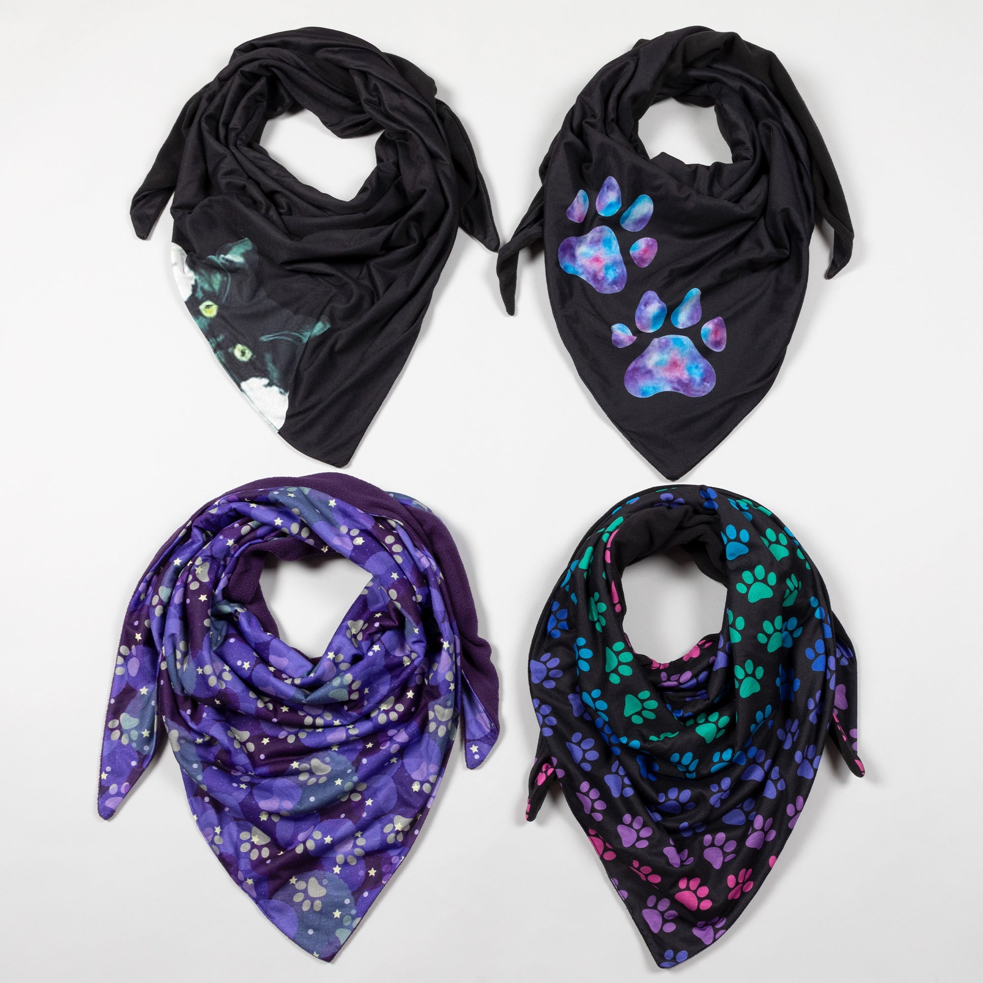 Fleece Lined Oversized Bandana Scarf - Aaria Tees Aaria Tees