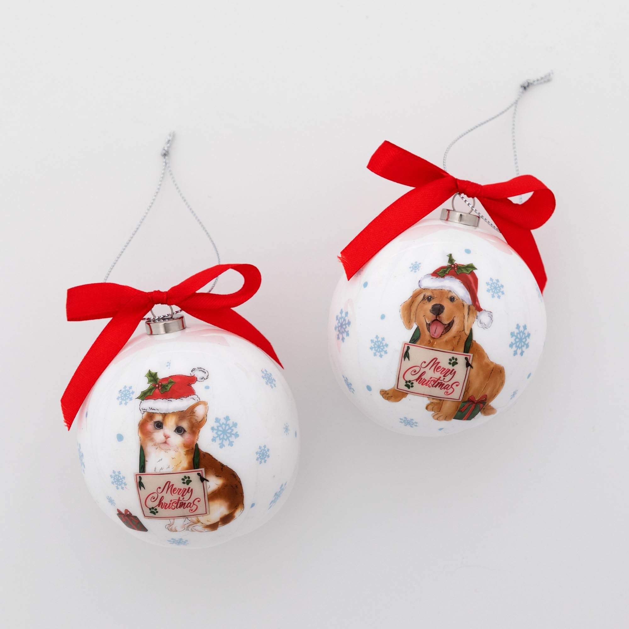 Precious Pets Shatterproof Christmas Ornaments - Set of 6 - Aaria Tees Aaria Tees