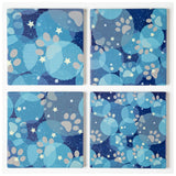 Paw Print Coaster - Set of 4 - Aaria Tees Aaria Tees