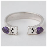 Kitty Cat Sterling Toe Ring - Aaria Tees Aaria Tees