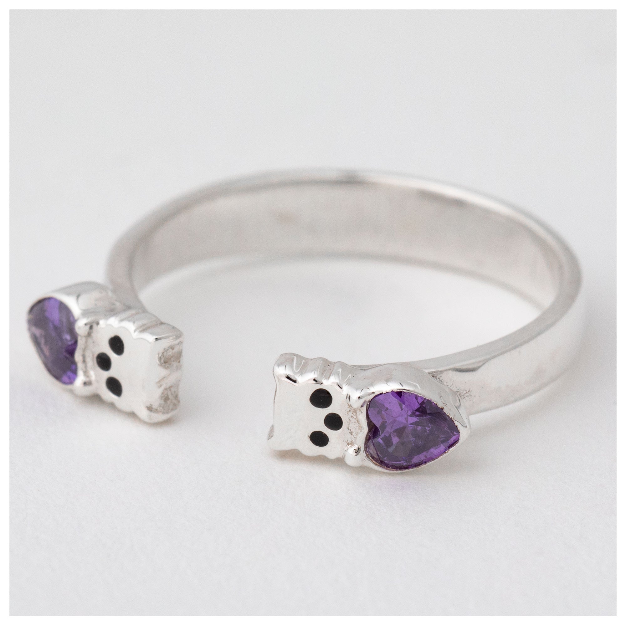Kitty Cat Sterling Toe Ring - Aaria Tees Aaria Tees