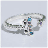 Flying Dragonfly Sterling & Crystals Toe Ring - Aaria Tees Aaria Tees