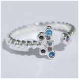 Flying Dragonfly Sterling & Crystals Toe Ring - Aaria Tees Aaria Tees