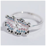 Dazzling Butterflies Sterling Toe Ring - Aaria Tees Aaria Tees