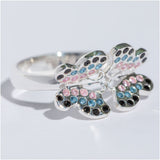 Dazzling Butterflies Sterling Toe Ring - Aaria Tees Aaria Tees