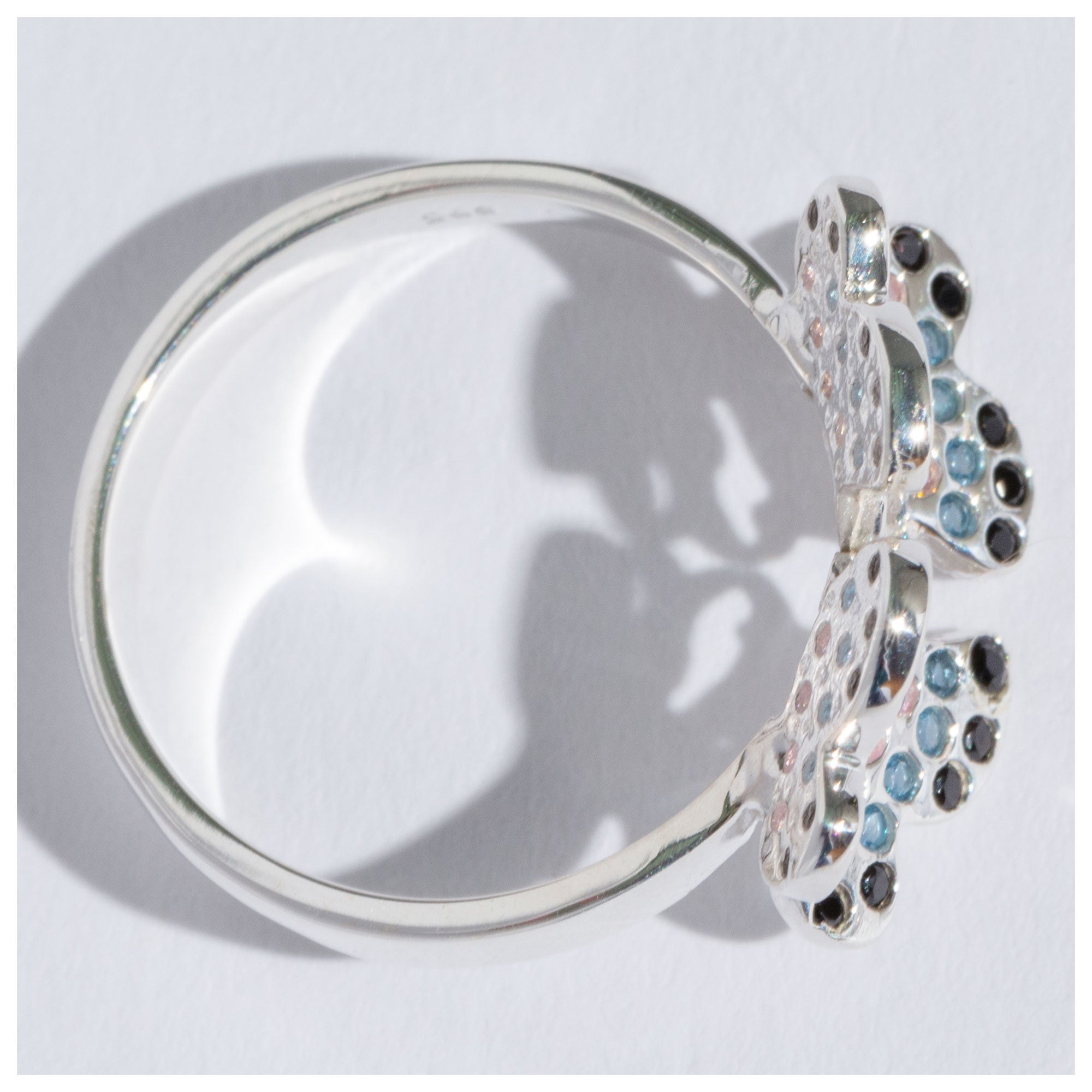 Dazzling Butterflies Sterling Toe Ring - Aaria Tees Aaria Tees