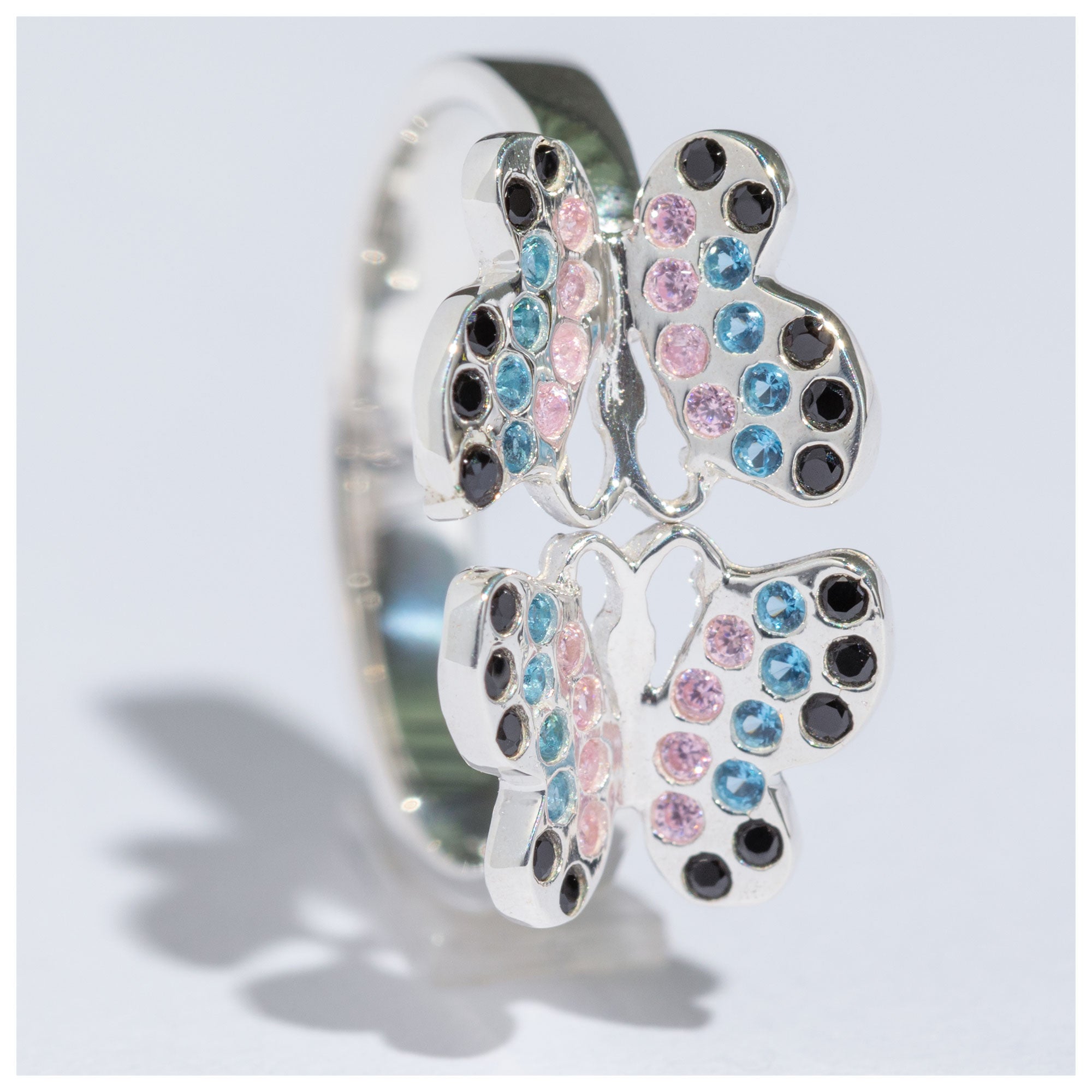 Dazzling Butterflies Sterling Toe Ring - Aaria Tees Aaria Tees