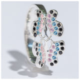 Dazzling Butterflies Sterling Toe Ring - Aaria Tees Aaria Tees
