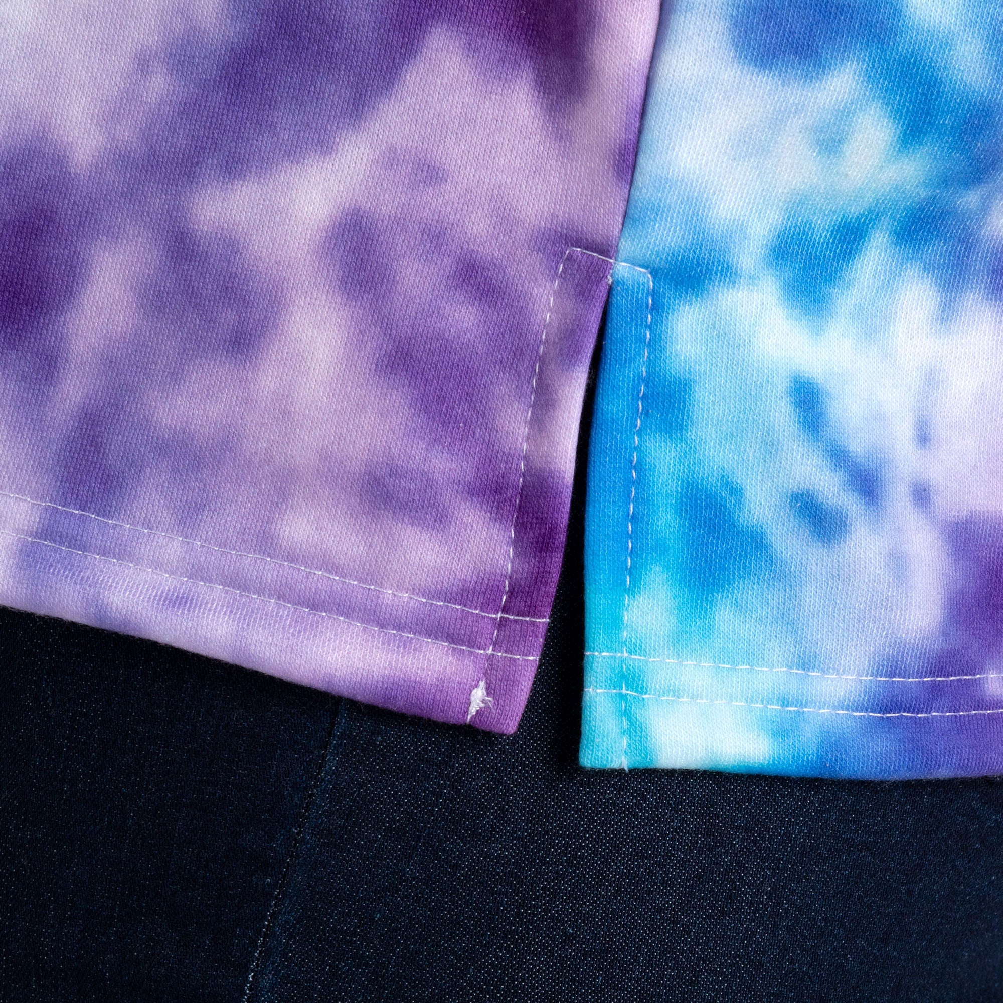 Paw Tie-Dye Stripe Lightweight Crew Sweatshirt - Aaria Tees Aaria Tees