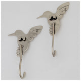 Flying Hummingbirds Mixed Metal Hook - Set of 2 - Aaria Tees Aaria Tees