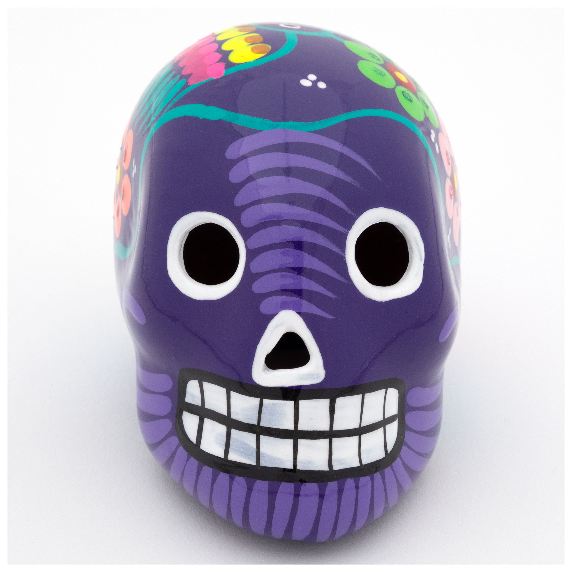 Hand Painted Ceramic Skull - Aaria Tees Aaria Tees