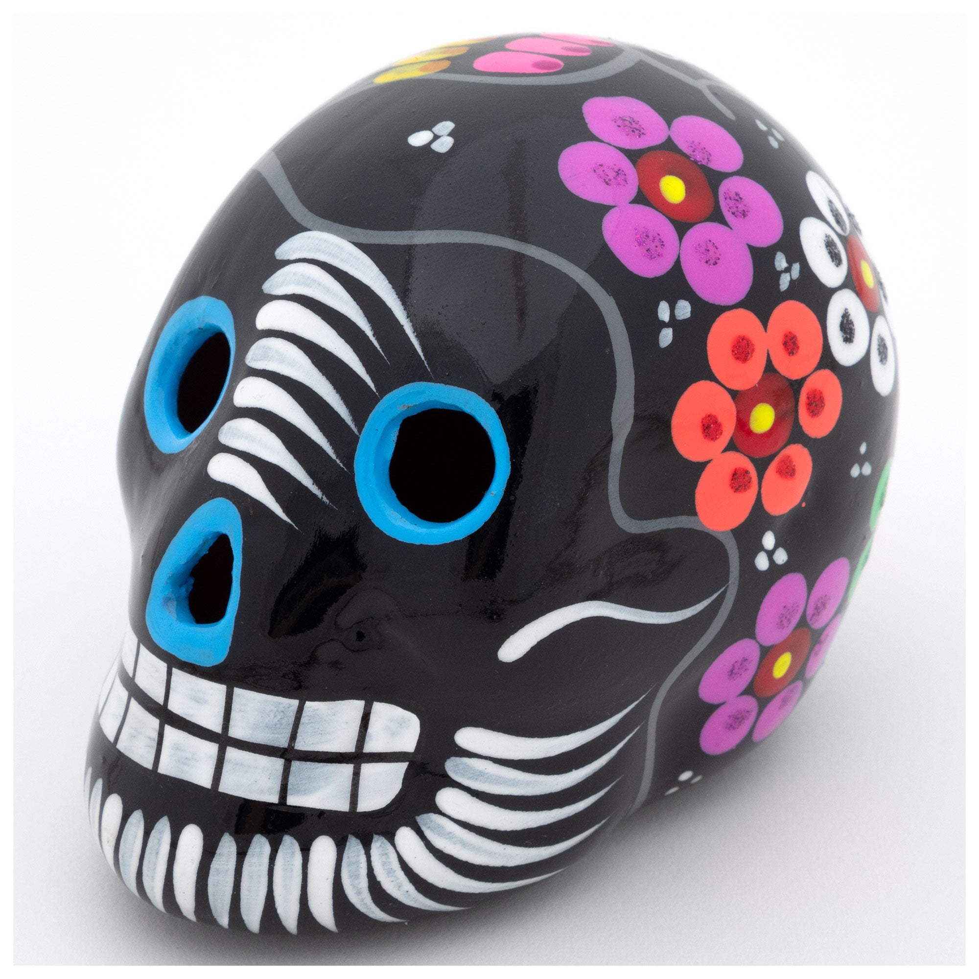 Hand Painted Ceramic Skull - Aaria Tees Aaria Tees