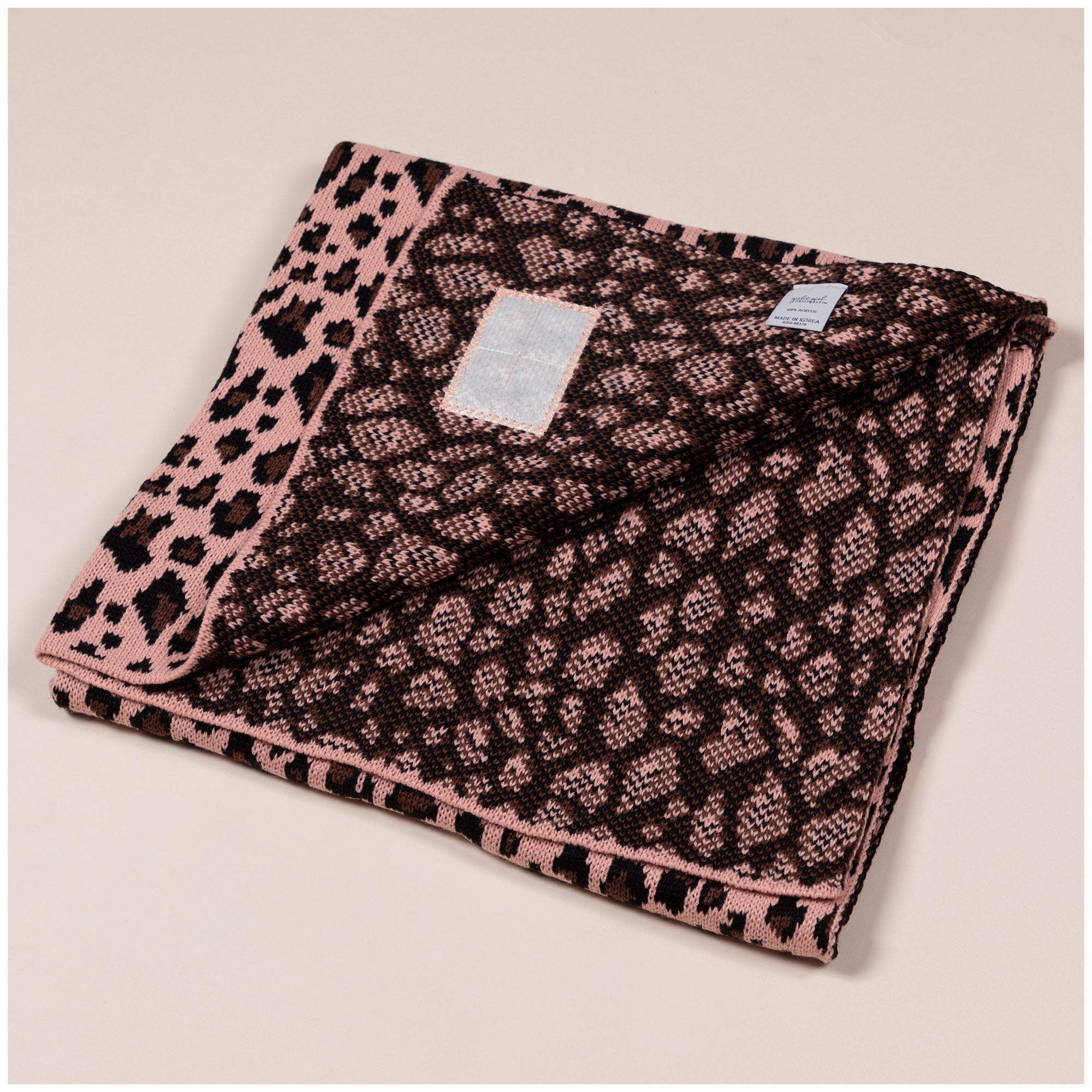 C&C&trade; Home Leopard Knit Baby Blanket - Aaria Tees Aaria Tees