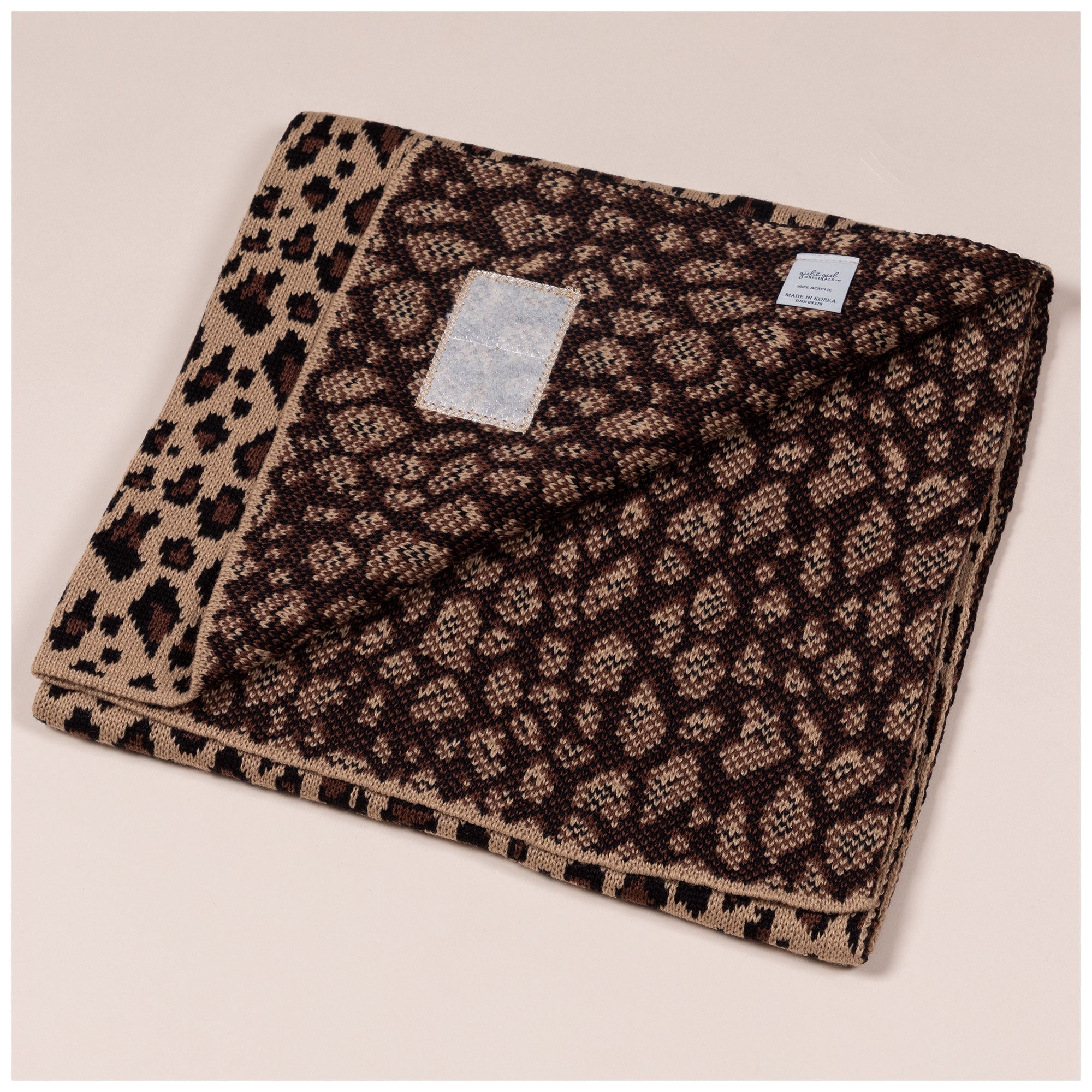 C&C&trade; Home Leopard Knit Baby Blanket - Aaria Tees Aaria Tees