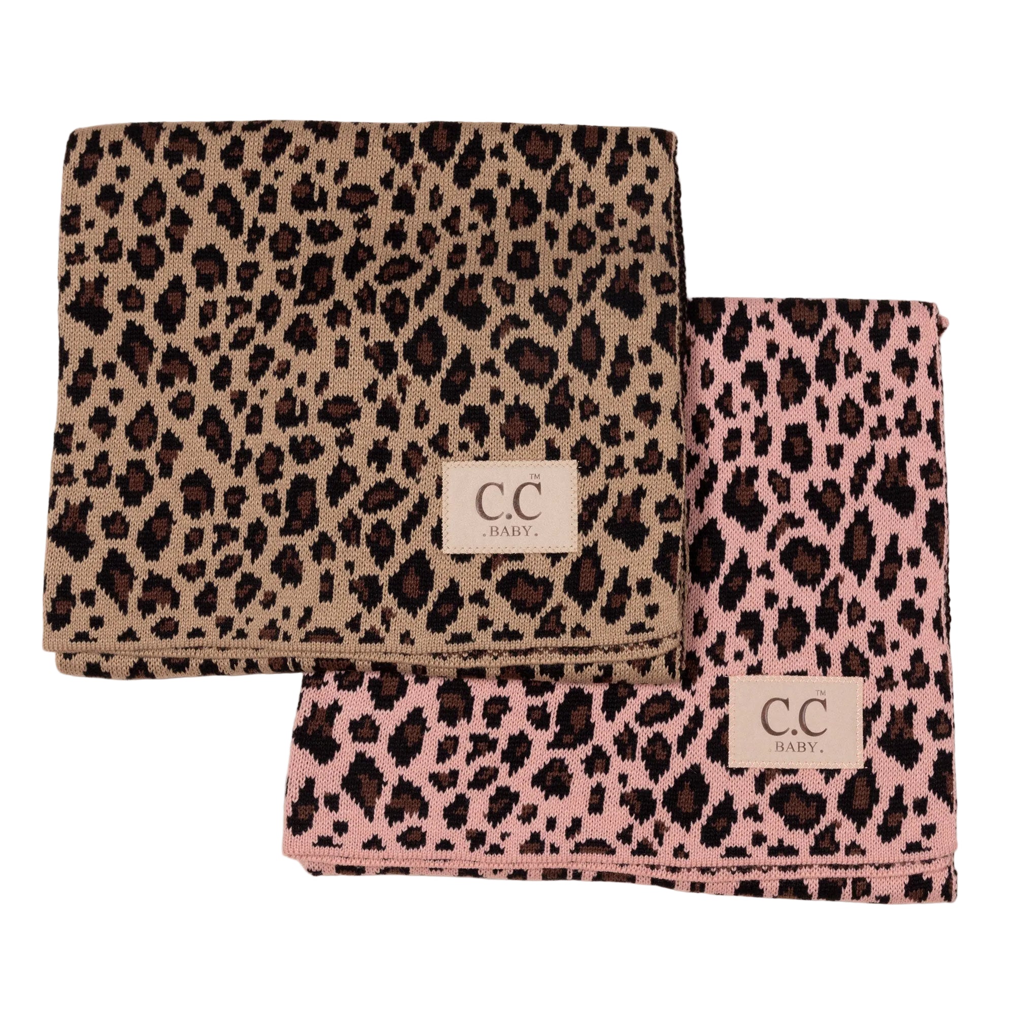 C&C&trade; Home Leopard Knit Baby Blanket - Aaria Tees Aaria Tees