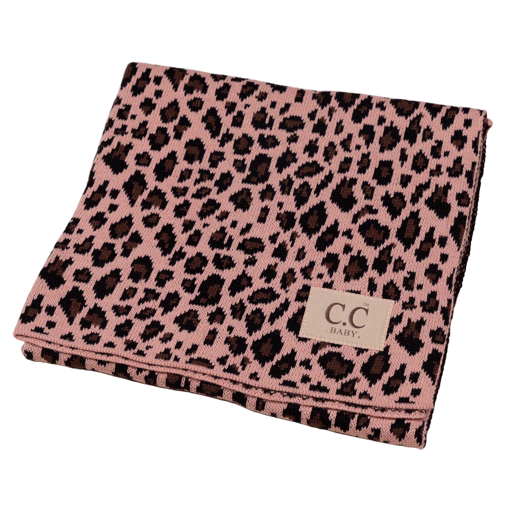 C&C&trade; Home Leopard Knit Baby Blanket - Aaria Tees Aaria Tees