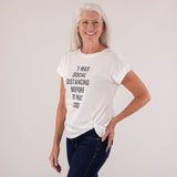 Social Distancing Dolman Front Twist T-Shirt - Aaria Tees Aaria Tees