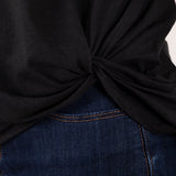 Social Distancing Dolman Front Twist T-Shirt - Aaria Tees Aaria Tees