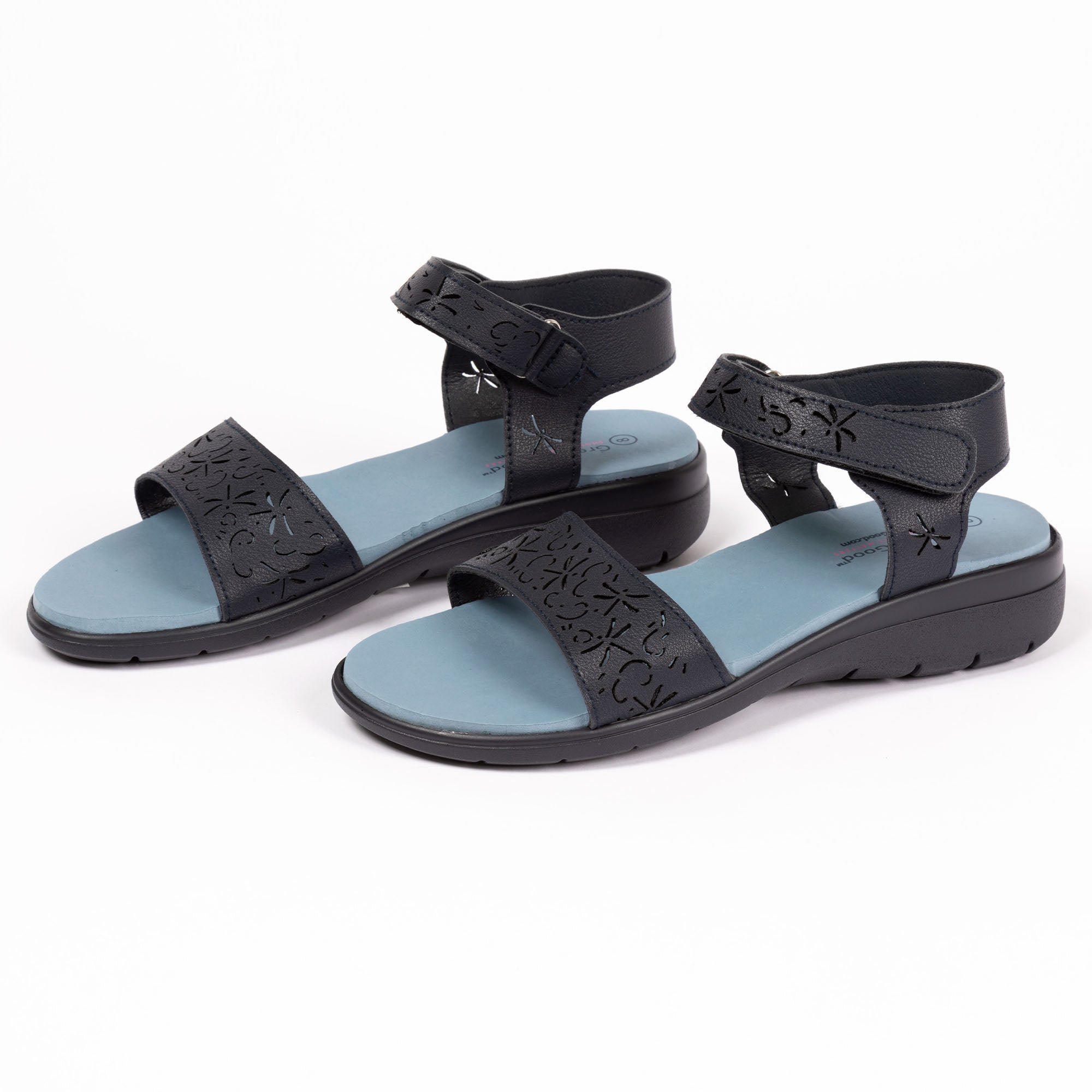 Strappy Cutout Dragonfly Sandals - Aaria Tees Aaria Tees