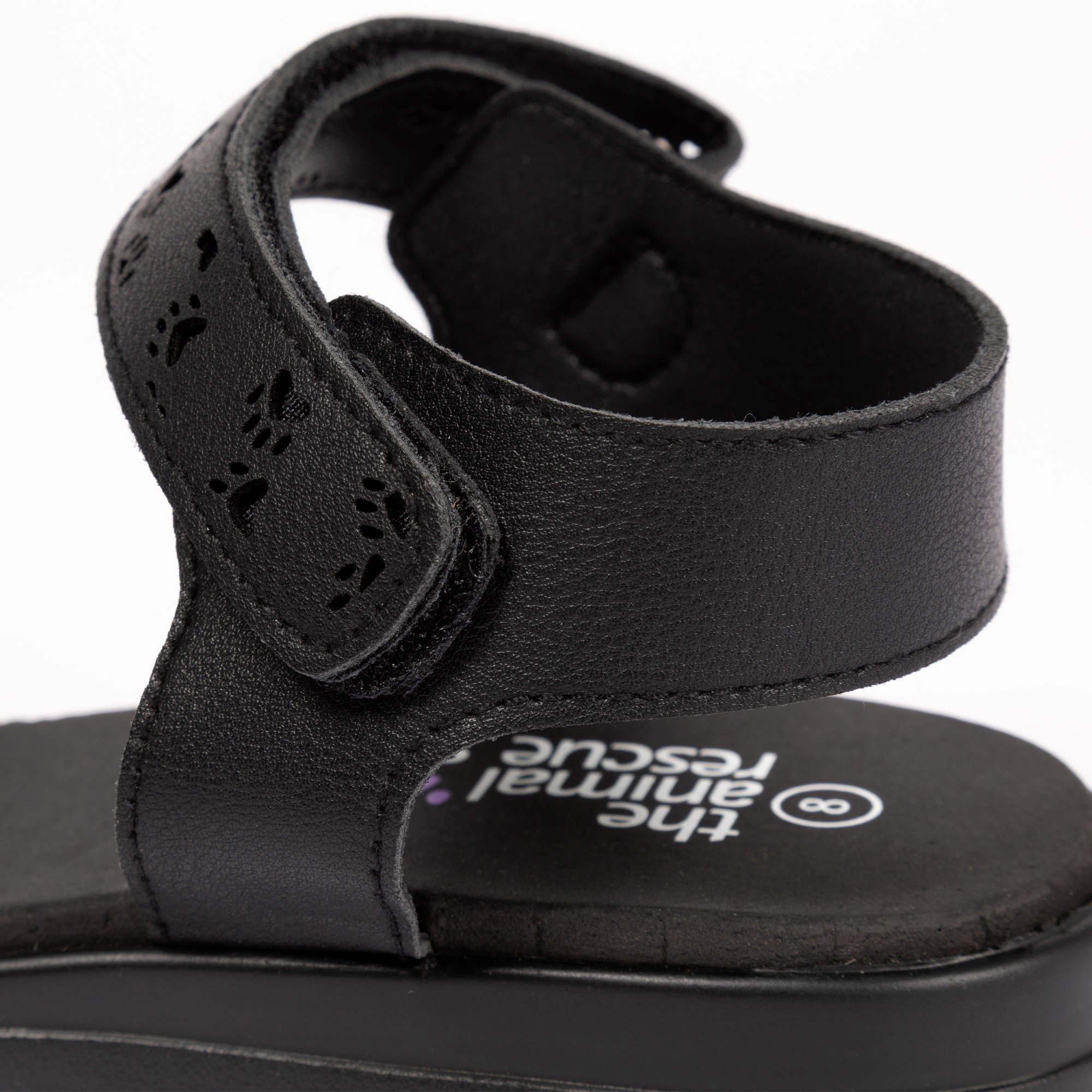 Paw Print Faux Leather Strap Sandals - Aaria Tees Aaria Tees