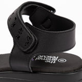 Paw Print Faux Leather Strap Sandals - Aaria Tees Aaria Tees