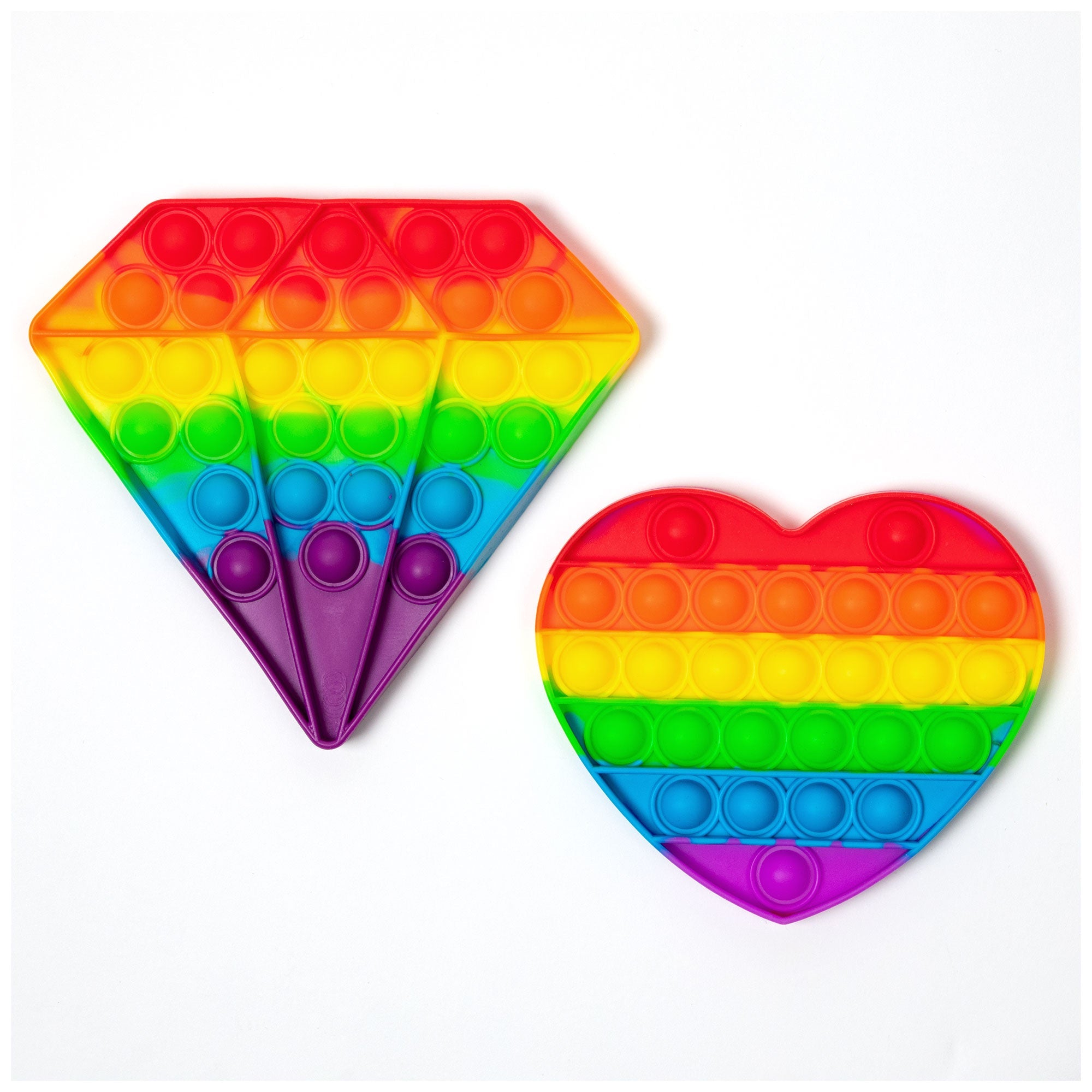 Primary Rainbow Fidget Pop-It Toy - Aaria Tees Aaria Tees