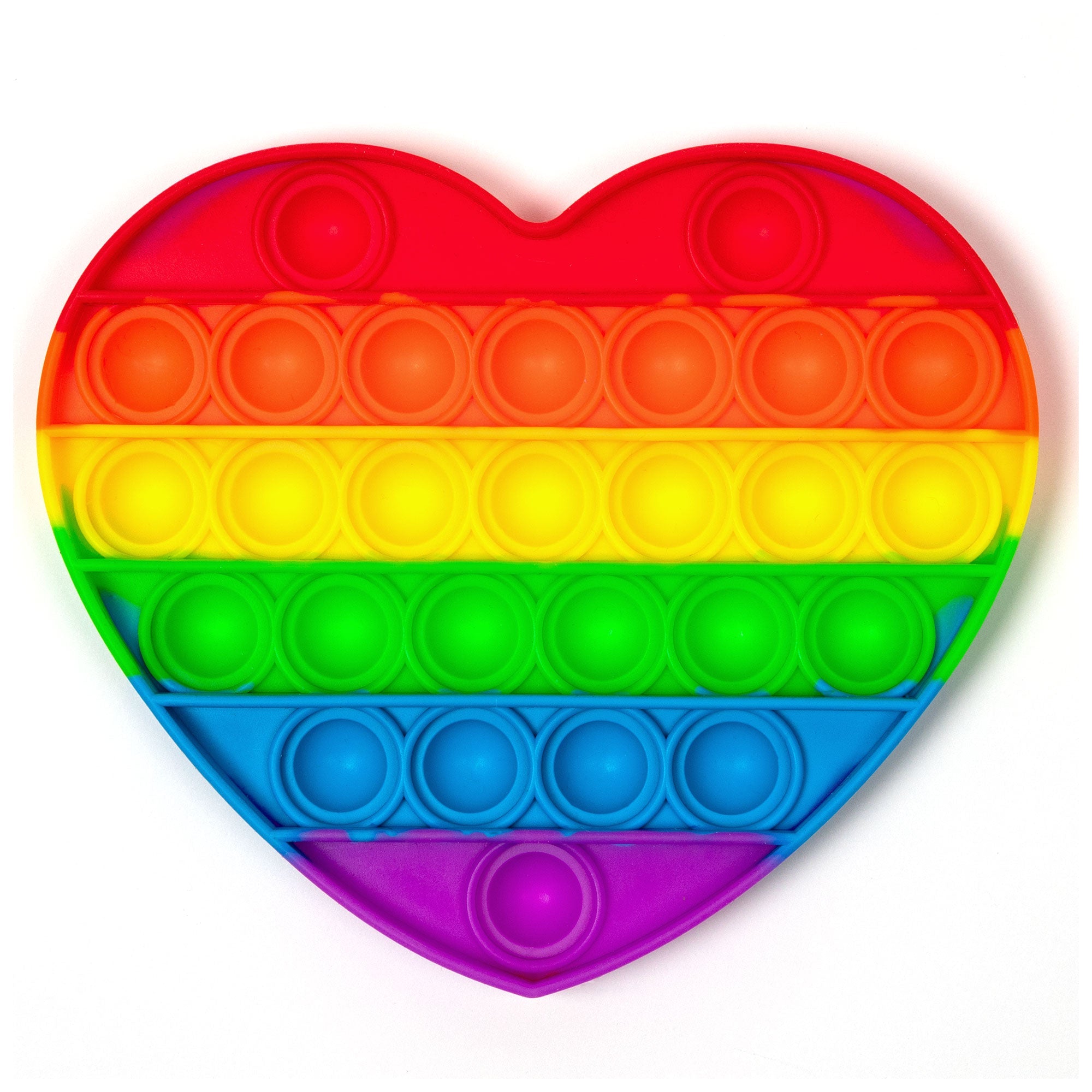 Primary Rainbow Fidget Pop-It Toy - Aaria Tees Aaria Tees