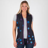 Paw Print Thick Knit Vest - Aaria Tees Aaria Tees