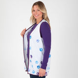 Paw Print Thick Knit Vest - Aaria Tees Aaria Tees
