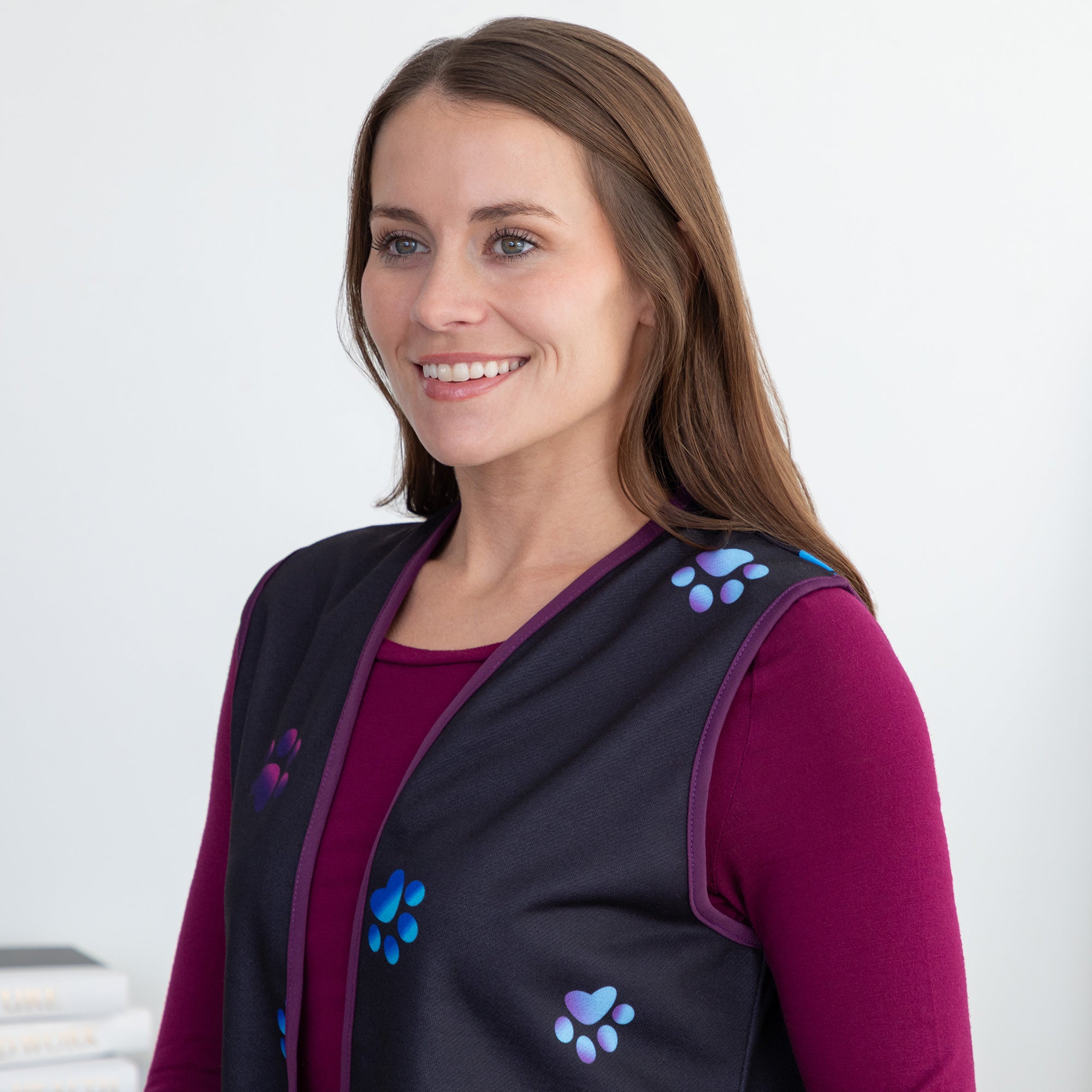 Paw Print Thick Knit Vest - Aaria Tees Aaria Tees