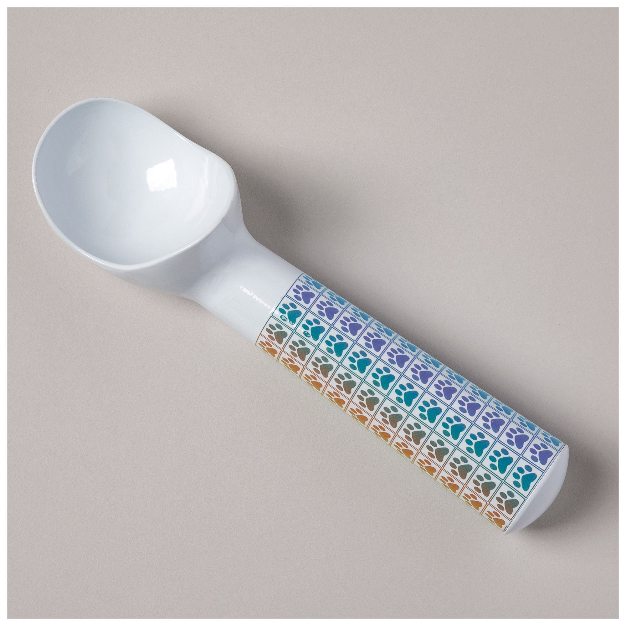 Vibrant Paw Pattern Ice Cream Scoop - Aaria Tees Aaria Tees