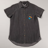 Paw Print Short Sleeve Camp Shirt - Aaria Tees Aaria Tees