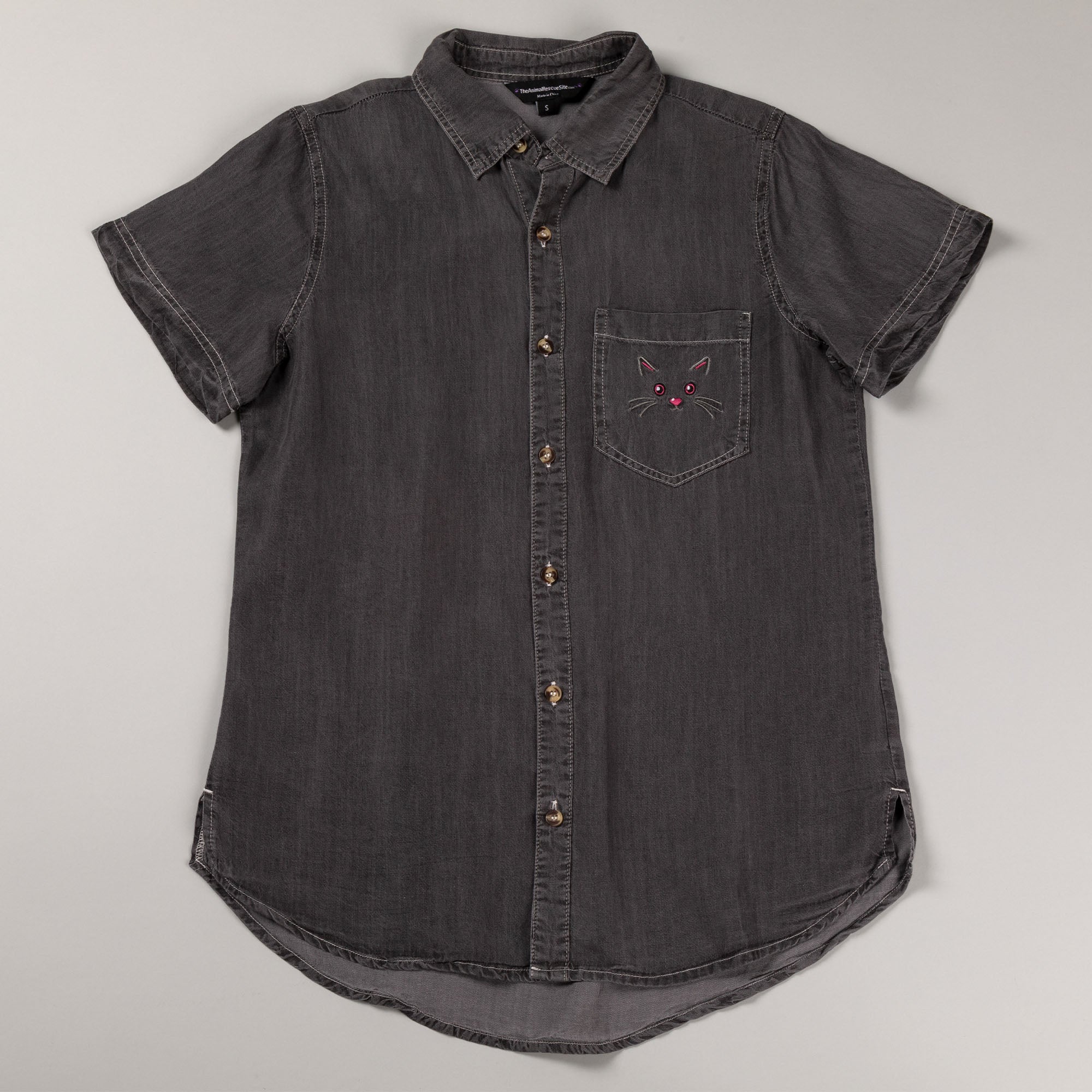 Paw Print Short Sleeve Camp Shirt - Aaria Tees Aaria Tees