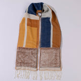 Geometric Print Pocket Scarf - Aaria Tees Aaria Tees